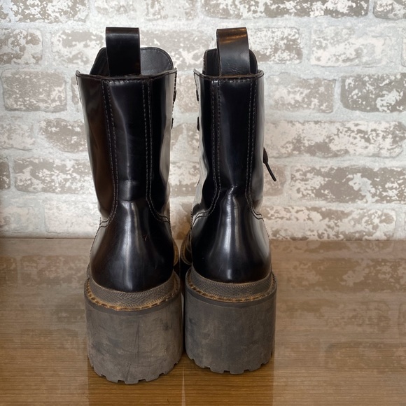Marc Jacobs Patten Leather Bristol Combat boots sz 38.5 - Picture 3 of 6